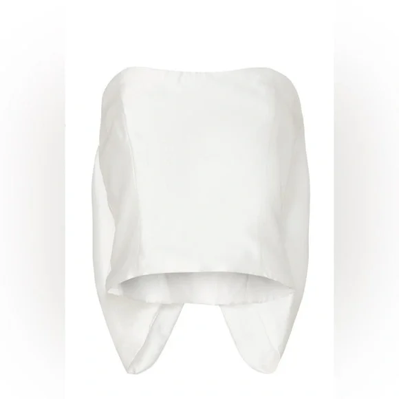 Hutch White Strapless Bow Blouse - Picture 3 of 15